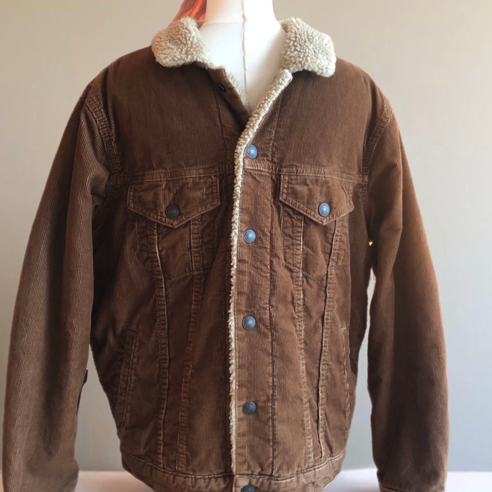 Men’s Gap Corduroy Jacket with Sherpa Collar